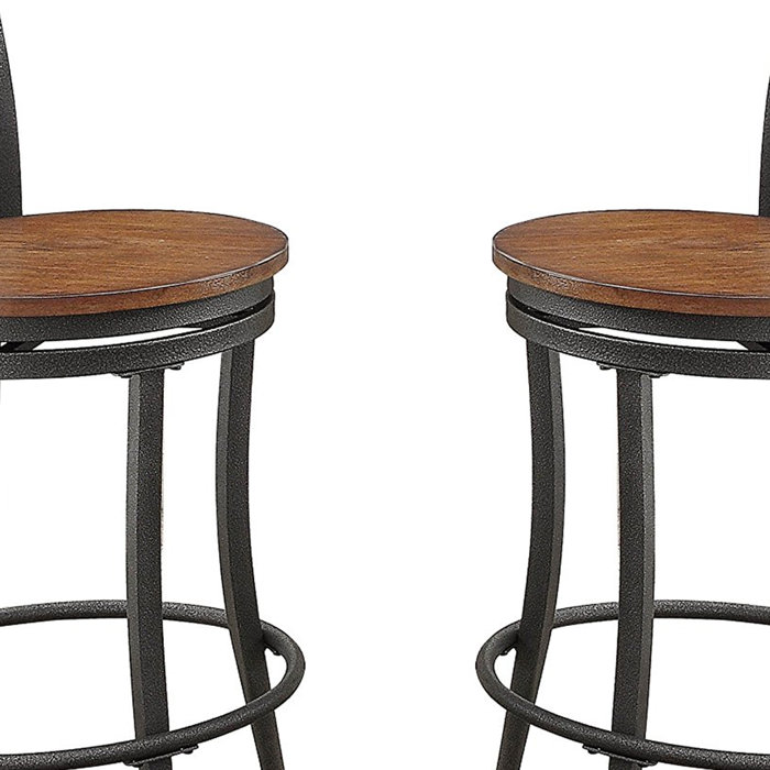 17 Stories Kinsley Swivel 24'' Counter Stool & Reviews Wayfair